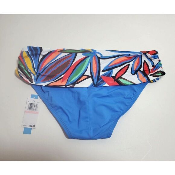 Bleu Rod Beattie Lush Life Leaf Print Skyline Sarong Bikini Bottoms Swimwear NWT - Picture 6 of 11